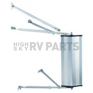 K-Source Exterior Mirror Manual Rectangular Silver Single - H3641