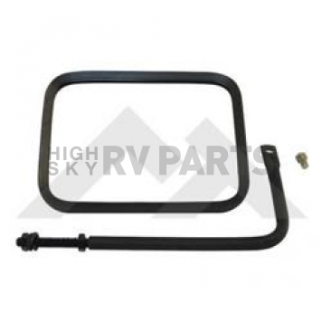 Crown Automotive Exterior Mirror Manual Black Rectangular Single - RT30004