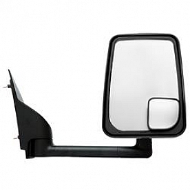 Velvac Exterior Mirror Remote Rectangular Black - 714564