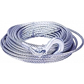 Mile Marker Winch Cable - 50 Feet x 3/16 Inch Galvanized Aircraft Steel - 1950187550