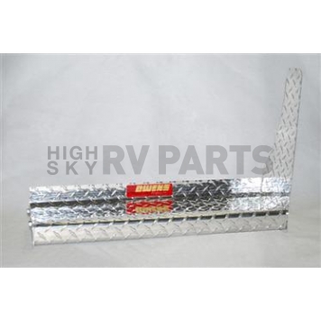 Owens Products Running Board - Truck Wheel To Wheel Silver Diamond Plate Aluminum - OC8410010