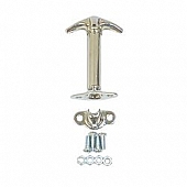 Rugged Ridge Hood Latch Chrome Plated Stainless Steel Silver Single - 1130202