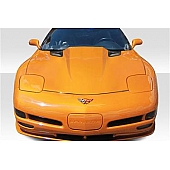 Extreme Dimensions Hood - Fiberglass Reinforced Plastic Black - DTM - 113330