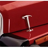Rampage Hood Latch Powder Coated Stainless Steel Silver Set Of 2 - 7401