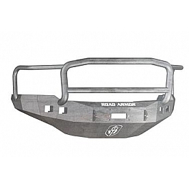 Road Armor Bumper Stealth Lonestar 1-Piece Design Steel Natural - 382R5Z