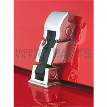 Rugged Ridge Hood Latch Polished Stainless Steel Silver Set Of 2 - 1111605