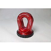 Factor 55 Winch Cable Shackle Mount - 16000 Pounds Red - 0035501