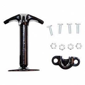 Rugged Ridge Hood Latch Powder Coated Steel Black Single - 1121003