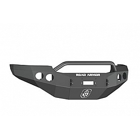 Road Armor Bumper Stealth Pre-Runner 1-Piece Design Steel Black - 38404B