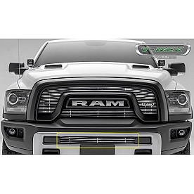 T-Rex Truck Products Bumper Grille Insert Overlay Polished Silver Aluminum - 254641