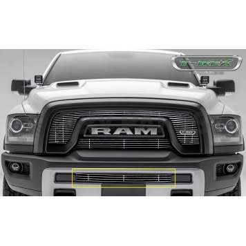 T-Rex Truck Products Bumper Grille Insert Overlay Polished Silver Aluminum - 254641