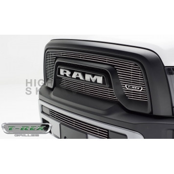 T-Rex Truck Products Bumper Grille Insert Overlay Polished Silver Aluminum - 254641-3