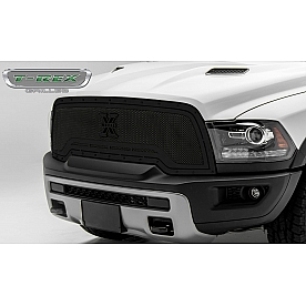 T-Rex Truck Products Grille Insert - Mesh Rectangular Black Powder Coated Mild Steel - 6714641BR