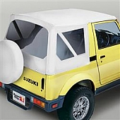 Rugged Ridge Soft Top - White Denim Standard Top Vinyl - 5370152
