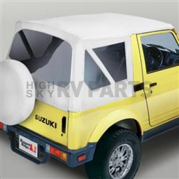 Rugged Ridge Soft Top - White Denim Standard Top Vinyl - 5370152
