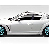 Extreme Dimensions Side Skirt - Primered Fiberglass Reinforced Plastic Black Set of 2 - 109487
