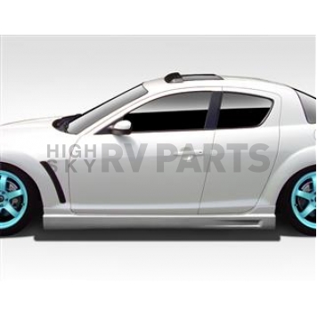 Extreme Dimensions Side Skirt - Primered Fiberglass Reinforced Plastic Black Set of 2 - 109487