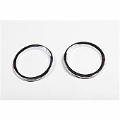 Rugged Ridge Parking Light Trim - Plastic Silver Set Of 2 - 1331122