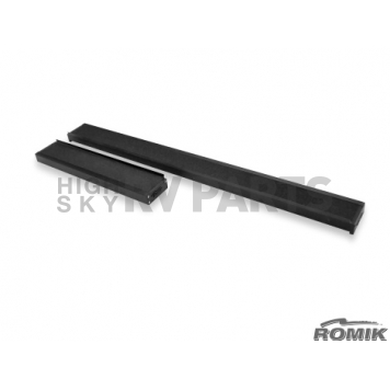 Romik USA Running Board Black Anodized Aluminum Stationary - 97382319-2