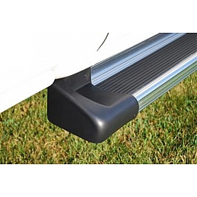 Owens Products Running Board End Cap Black ABS - 7600EC