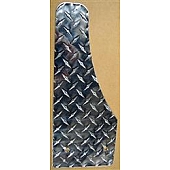 Owens Products Running Board Mud Flap Silver Aluminum - C8000SG