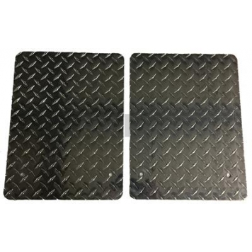 Owens Products Running Board Mud Flap Silver Aluminum - C9100RSG
