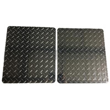 Owens Products Running Board Mud Flap Silver Aluminum - C9400RSG