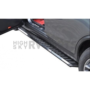 Romik USA Running Board Polished Aluminum Stationary - 37002418-1