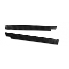 Warrior Products Rocker Panel Guard - Flat Aluminum Black Powder Coated Single - 913BUPC