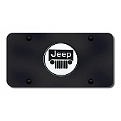 Automotive Gold License Plate - Jeep Logo Stainless Steel - JEECB