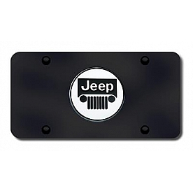 Automotive Gold License Plate - Jeep Logo Stainless Steel - JEECB