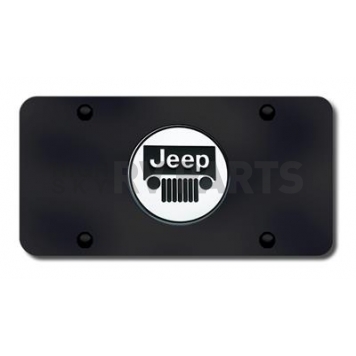 Automotive Gold License Plate - Jeep Logo Stainless Steel - JEECB