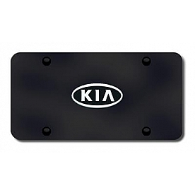Automotive Gold License Plate - Kia Logo Stainless Steel - KIAOEMCB
