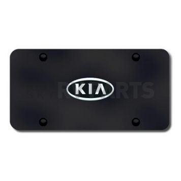 Automotive Gold License Plate - Kia Logo Stainless Steel - KIAOEMCB