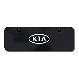 Automotive Gold License Plate - Kia Logo Stainless Steel - KIAOEMCBM