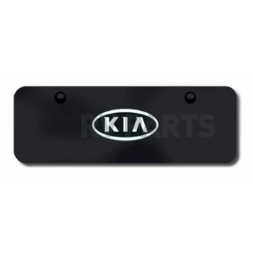 Automotive Gold License Plate - Kia Logo Stainless Steel - KIAOEMCBM