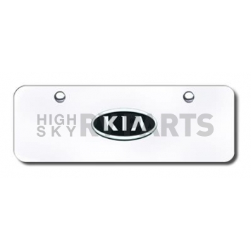 Automotive Gold License Plate - Kia Logo Stainless Steel - KIAOEMCCM