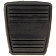 Help! By Dorman Brake Pedal Pad - Rubber Black OE Replacement - 20712