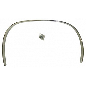 Goodmark Industries Wheel Well Molding - Left Side Silver Aluminum Single - CF95569L