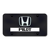 Automotive Gold License Plate - Pilot/Honda Logo Stainless Steel - DPILCB