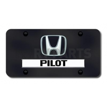 Automotive Gold License Plate - Pilot/Honda Logo Stainless Steel - DPILCB