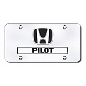 Automotive Gold License Plate - Pilot/Honda Logo Stainless Steel - DPILGC