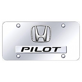 Automotive Gold License Plate - Pilot Stainless Steel - DPILPCC