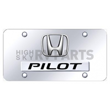 Automotive Gold License Plate - Pilot Stainless Steel - DPILPCC