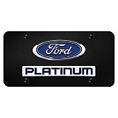 Automotive Gold License Plate - Platinum Stainless Steel - DPLTCB