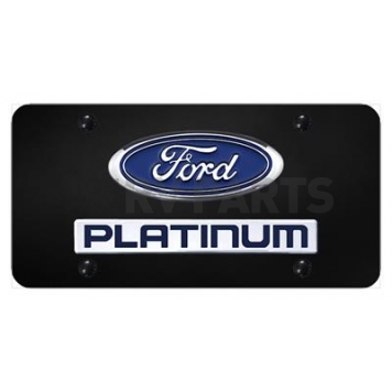 Automotive Gold License Plate - Platinum Stainless Steel - DPLTCB