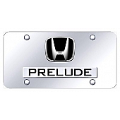 Automotive Gold License Plate - Prelude/Honda Logo Stainless Steel - DPRECC