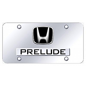 Automotive Gold License Plate - Prelude/Honda Logo Stainless Steel - DPRECC