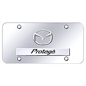 Automotive Gold License Plate - Prot&eacute;g&eacute;/Mazda New Logo Stainless Steel - DPRO2CC
