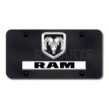 Automotive Gold License Plate - Ram Name/Logo Stainless Steel - DRAMOEMCB